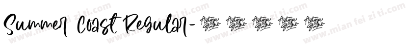 Summer Coast Regular字体转换